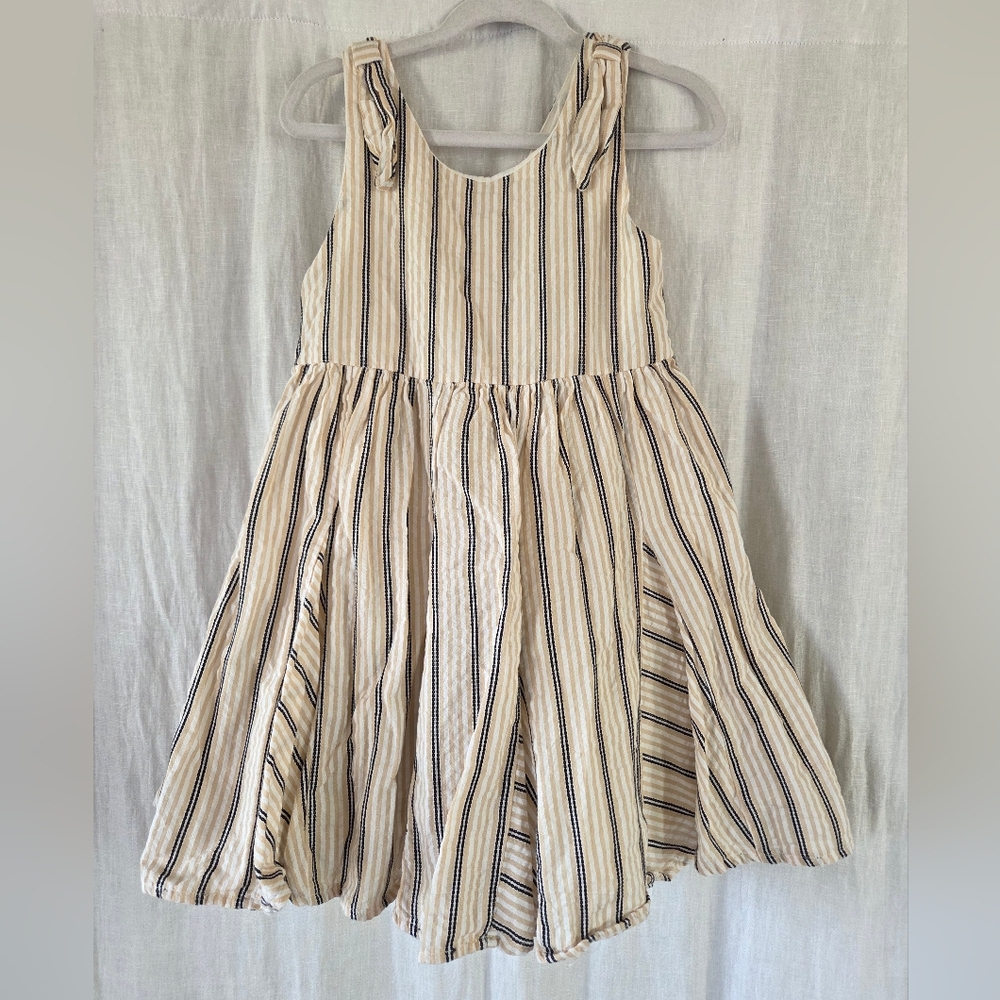 Rachel Zoe | Cream Dress with Navy Stripes